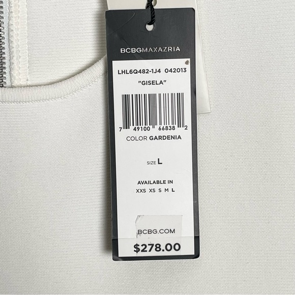 COPY - BCBG Bodycon Tank Dress in White - Picture 6 of 8